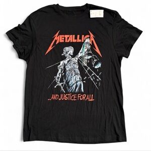 NWT Metallica Black Graphic T-Shirt MEDIUM